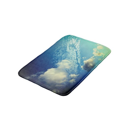 Eine Bewölkung Badematte (Schrägansicht)