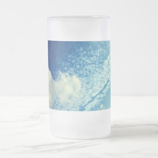 Eine Bewölkung Mattglas Bierglas (Mittel)