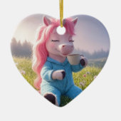 Eine bezaubernde Einheit mit Kaffee und Ihrem eige Keramik Ornament (Vorne)