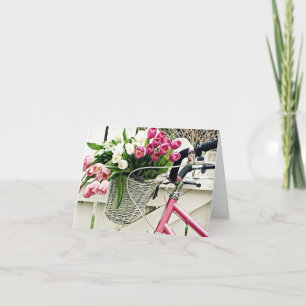 EINE BICYCLE-BLUME UND LIEBE IN "EASTER" FEIERTAGSKARTE