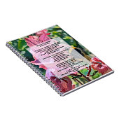 eine Biene in einem Garten mit Psalm 23 Notizblock (Rechte Seite)