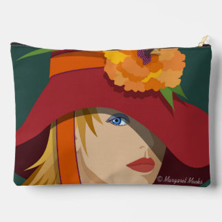 Eine Biene in ihrem Bonnet Print Cut Nähbeutel Zubehörtasche