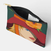 Eine Biene in ihrem Bonnet Print Cut Nähbeutel Zubehörtasche (Offen)