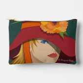 Eine Biene in ihrem Bonnet Print Cut Nähbeutel Zubehörtasche (Vorderseite)