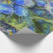 Eine Biene & Vergessen-nicht-Blume Geschenkpapier (Ecke)