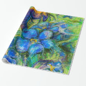 Eine Biene & Vergessen-nicht-Blume Geschenkpapier (Ungerollt)