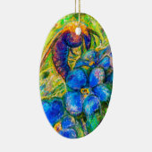 Eine Biene & Vergessen-nicht-Blume Keramik Ornamen Keramik Ornament (Rechts)