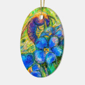 Eine Biene & Vergessen-nicht-Blume Keramik Ornamen Keramik Ornament (Links)