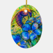 Eine Biene & Vergessen-nicht-Blume Keramik Ornamen Keramik Ornament (Vorne)