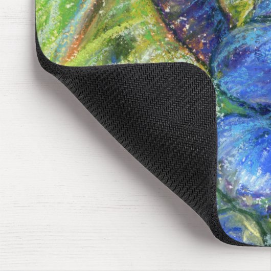 Eine Biene & Vergessen-nicht-Blume Mousepad (Ecke)