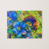 Eine Biene & Vergessen-nicht-Blume Puzzle (Horizontal)