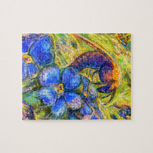 Eine Biene & Vergessen-nicht-Blume Puzzle (Horizontal)