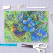 Eine Biene & Vergessen-nicht-Blume Seidenpapier (Handwerk)