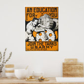 Eine Bildung für Sie ~ Teilnahme an den Tanks Poster (Küche)