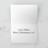 Eine Billion Weihnachten wünscht von uns zu dir (Innenseite)