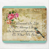 Eine Birdie sagte mir einmal, die französische Mau Mousepad (Vorne)