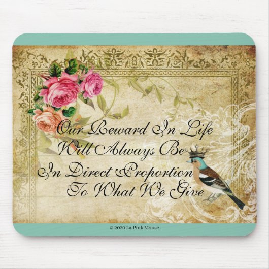 Eine Birdie sagte mir einmal, die französische Mau Mousepad (Vorne)