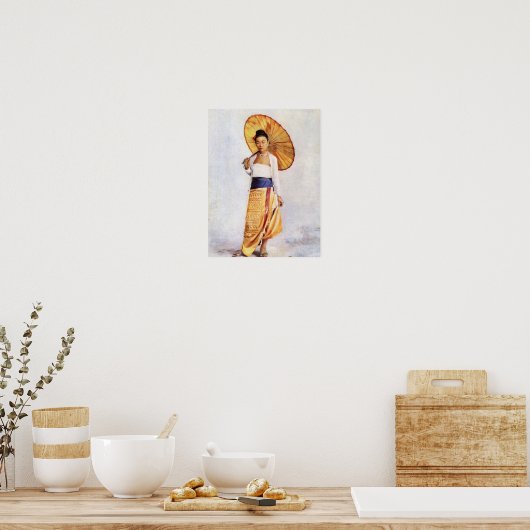 Eine birmanische Lady Poster (Küche)