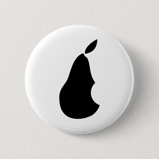 Eine Birne mit einem Biss! Button (Vorderseite)