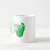 Eine Birne wachsen Kaffeetasse (Vorderseite Links)
