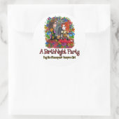 Eine BirthNight-Party-Aufkleber Runder Aufkleber (Tasche)