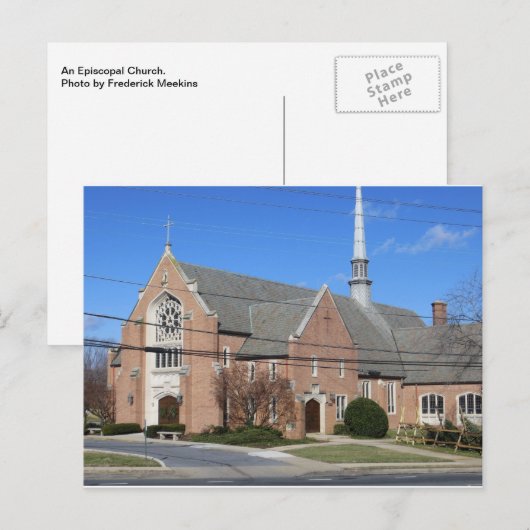 Eine Bischofskirche Postkarte (Vorne/Hinten)