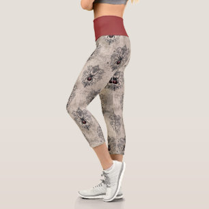Eine Black Widow-Serie Design #17 Capri Leggings