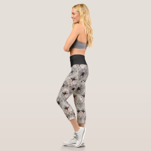 Eine Black Widow-Serie Design #24 Capri Leggings