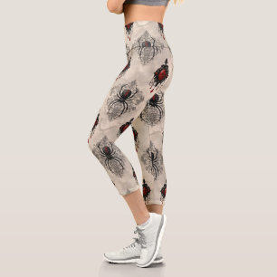 Eine Black Widow-Serie Design #7 Capri Leggings