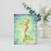 Eine Blase Mermaid Postkarte (Stehend Vorderseite)