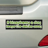 Eine Blasphemie am Tag Autoaufkleber (Auf Auto)