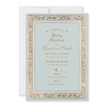 Eine blass bläuliche Baby-Dusche