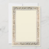 Eine blass gelbe Babydusche Einladung (Rückseite)