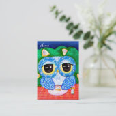 Eine Blaubeernacht Visitenkarte (Stehend Vorderseite)