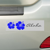 Eine blaue Hibiskus-Blume Autoaufkleber (Auf Auto)