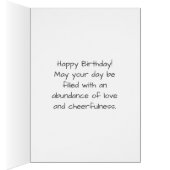 Eine blaue Katze auf einem Vintagen roten Fahrrad (Innen (Rechts))