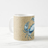 Eine Blaue Krabbe Kaffeetasse (Vorderseite Links)
