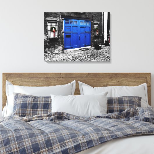 eine blaue Leinwand (Insitu (Schlafzimmer))