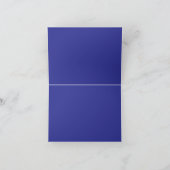 eine blaue Mauer mit einer Uhr darauf Dankeskarte (Innenseite)