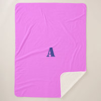 Eine blaue Monogramm-Rosa-Lücke