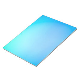 Eine blaue rechteckige Oberfläche mit Farbverlauf  Notizblock