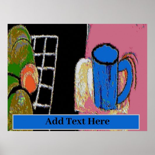 Eine blaue Tasse Poster (Vorne)