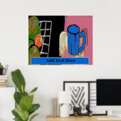 Eine blaue Tasse Poster (Heimbüro)