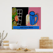 Eine blaue Tasse Poster (Küche)