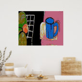 Eine blaue Tasse Poster (Küche)