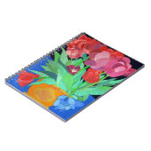 Eine blaue Tulip Notizblock (Linke Seite)