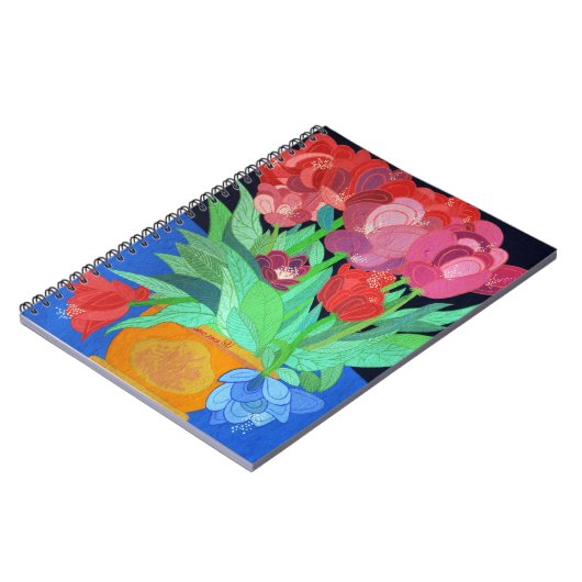 Eine blaue Tulip Notizblock (Linke Seite)