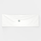 eine blaue und braune Blume mit roter Mitte Banner (Horizontal)