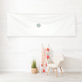 eine blaue und braune Blume mit roter Mitte Banner (Insitu)