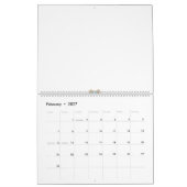 eine blaue und braune Blume mit roter Mitte Kalender (Feb 2027)